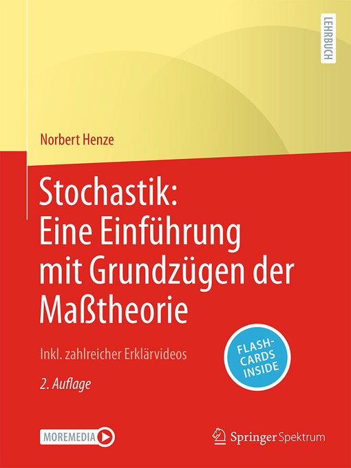 Title details for Stochastik by Norbert Henze - Available